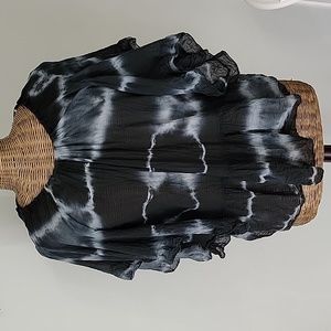 Alice Rinaldi Made in Italy Viscose Tiered Tie Dye Top  BinO